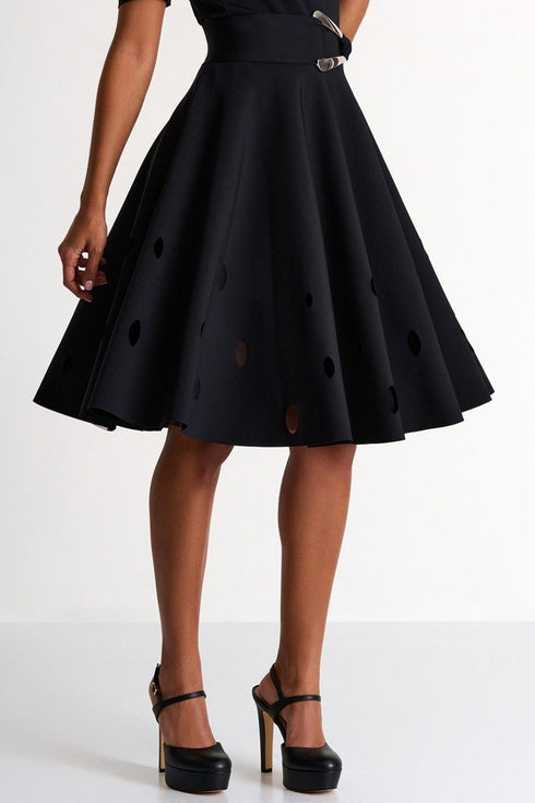 Shan Charlie-Rose Oval Cut-Out Modern Poodle Skirt - 52437-48-800